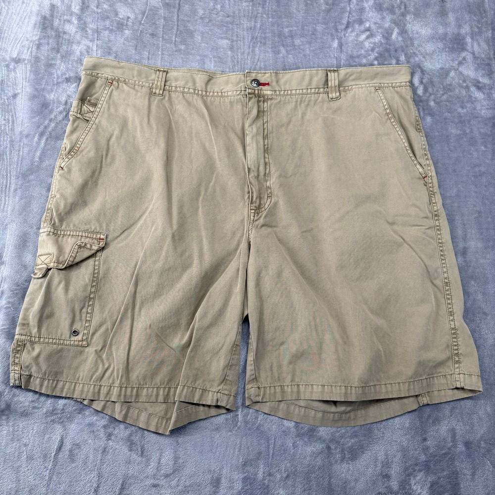 Orvis Trout Bum Shorts Mens 44 Khaki Tan Cargo 100% Cotton Canvas Fishing Hiking